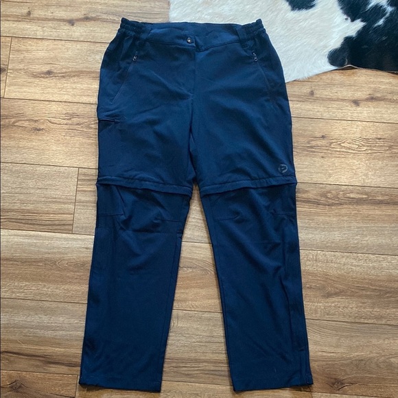 Outdoor Adventures dark blue zip-off/convertible hiking pants - Picture 2 of 11